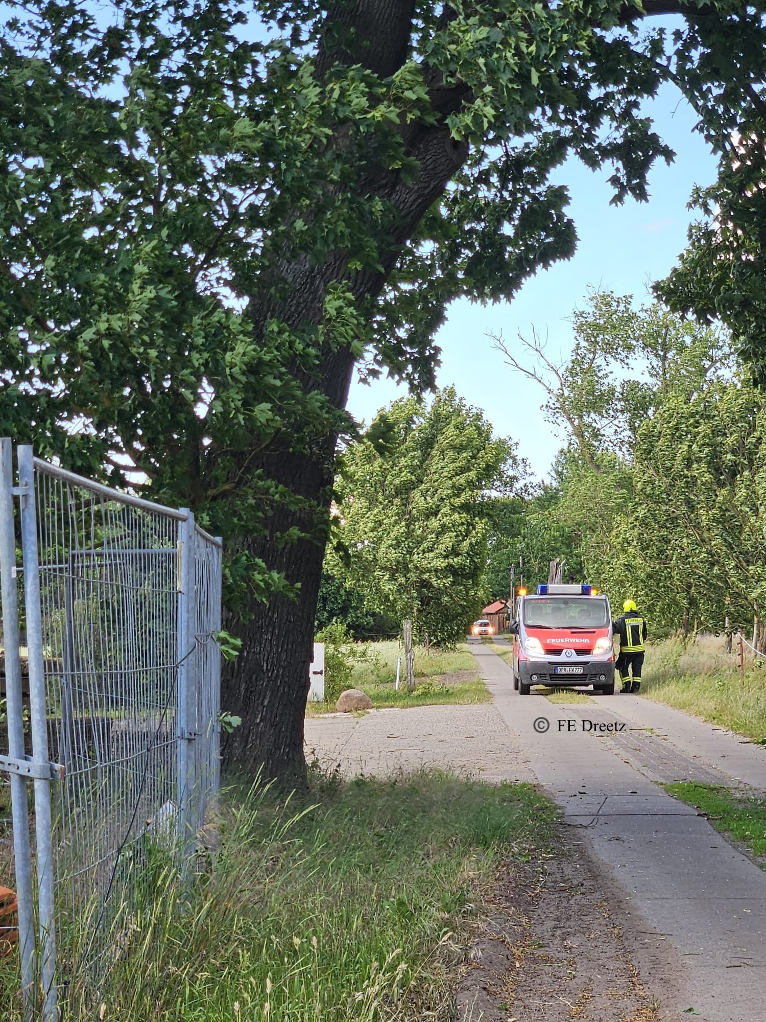 Ortslage Bartschendorf - Baumsperre.